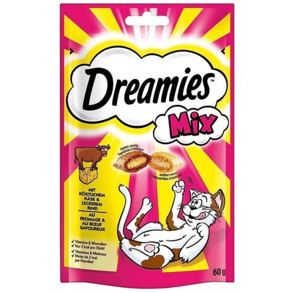 DREAMİES MIX BF&CH SIĞIRLI&PEYNİRLİ 60GR*6