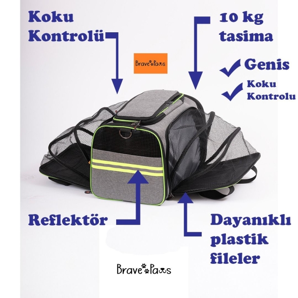 BR.PAWS HAWAİ MODEL KEDİ VE KÖPEK TAŞIMA ÇANTASI