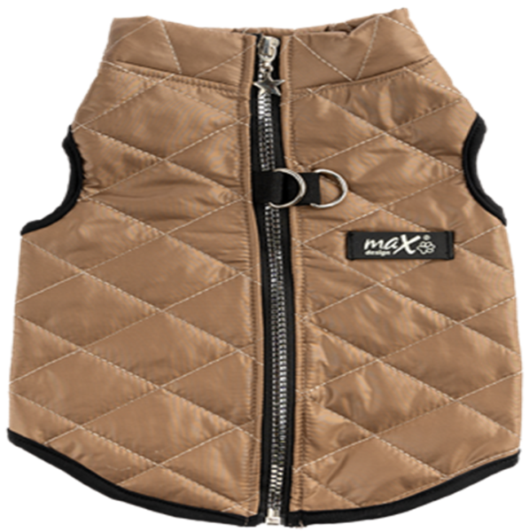 SIRT FERMUARLI YELEK CAMEL