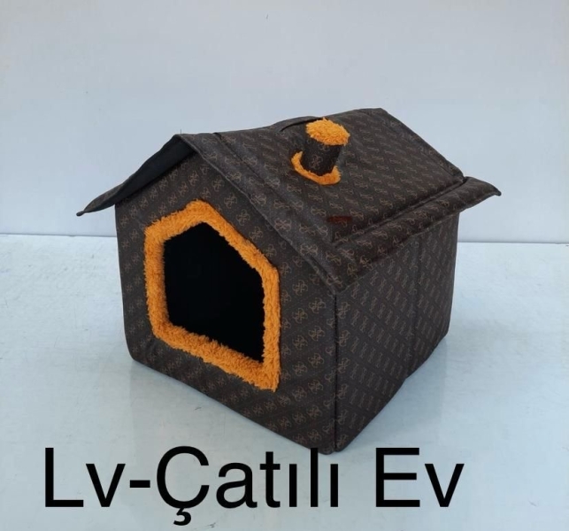 PETÇİKO KEDİ & KÖPEK LV-ÇATILI EV