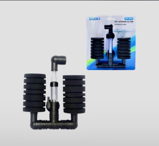 AKVARYUM SB-2802 ÇİFTLİ PİPO FİLTRE